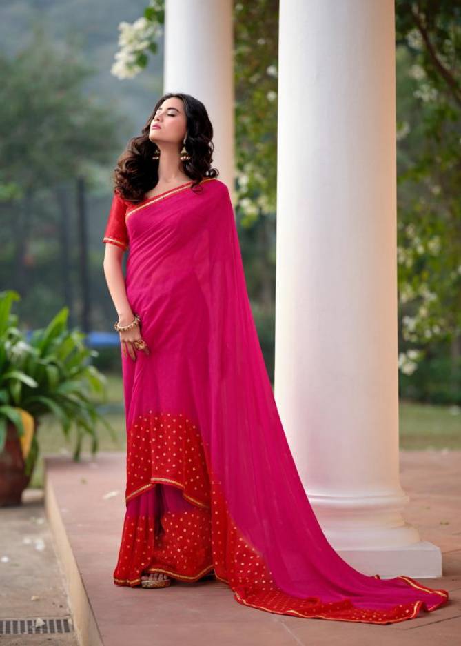 Kashvi Soundarya Fancy Party Wear Georgette Heavy Saree Collection